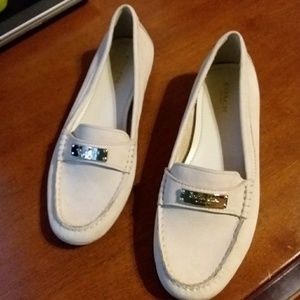 New Coach Fredrica Ultrasuede Loafer Ivory 8B